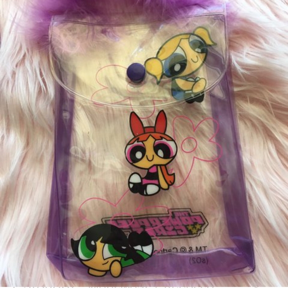 90's Powerpuff accessory kit with Marabou bag - Picture 2 of 3